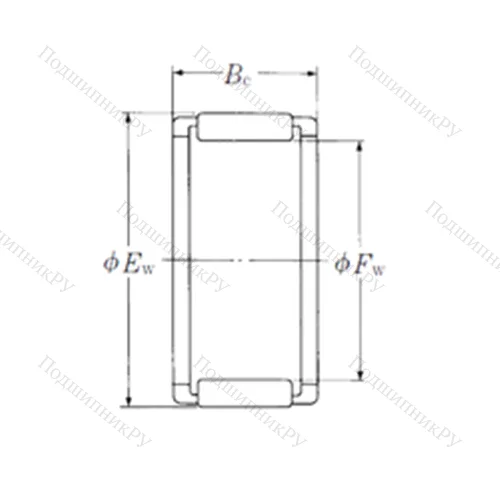 Подшипник игольчатый радиальный FWF-243120-E