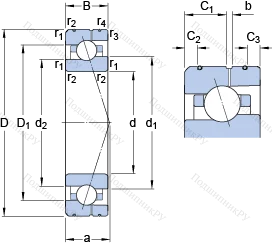 Подшипник 7010 ACE/P 4AL