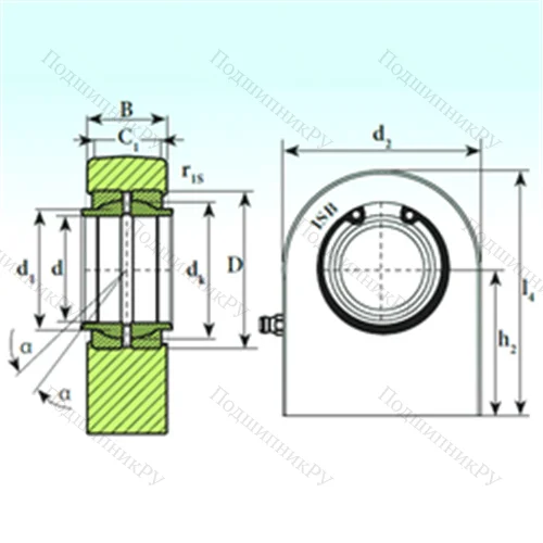 Подшипник скольжения сферический T.P.N. 720 CE от производителя  ISB