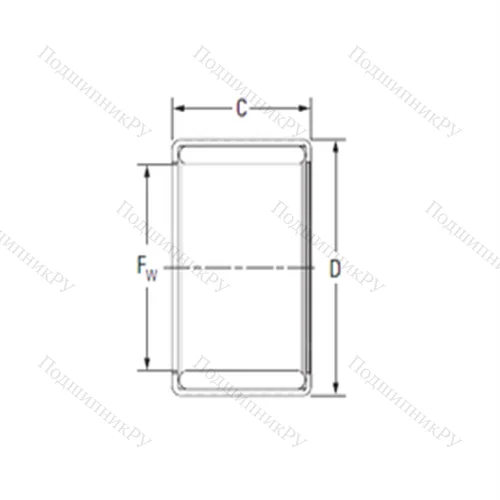 Подшипник игольчатый радиальный Y 1516