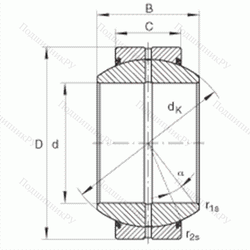 Подшипник шарнирный GE 25-FO-2RS