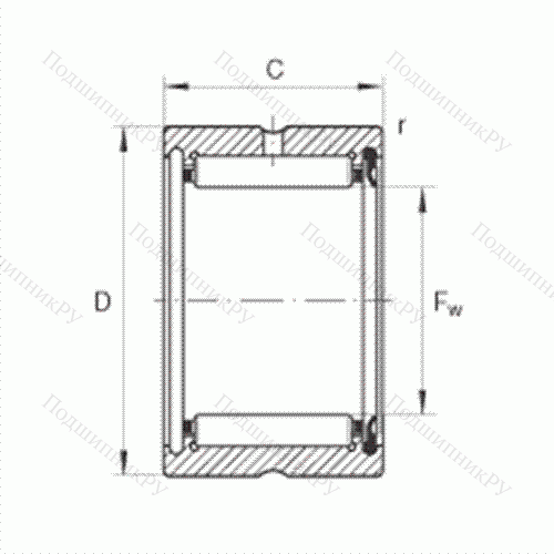 Подшипник роликовый игольчатый RNA 4904-RSR