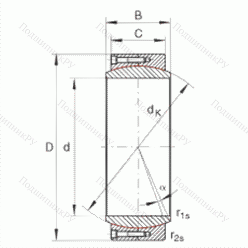 Подшипник шарнирный GE 340-DW
